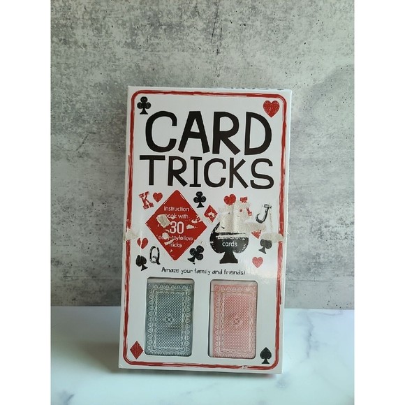 NEW-Card Tricks Kit-2 Decks-Instruction Book w/ 30 Tricks-RARE-Easy-Amaze People - Picture 2 of 11